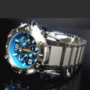 Invicta Xl Teal Blue Swiss watch
